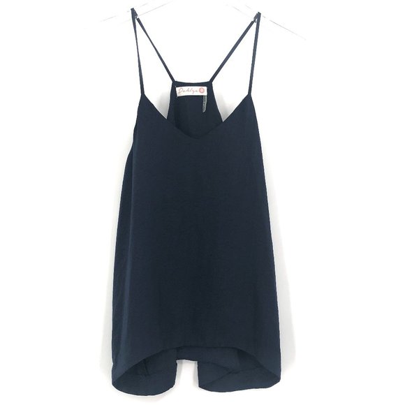 DAHLYA Navy Strappy Racerback Tank Top #Y03 - Picture 2 of 8
